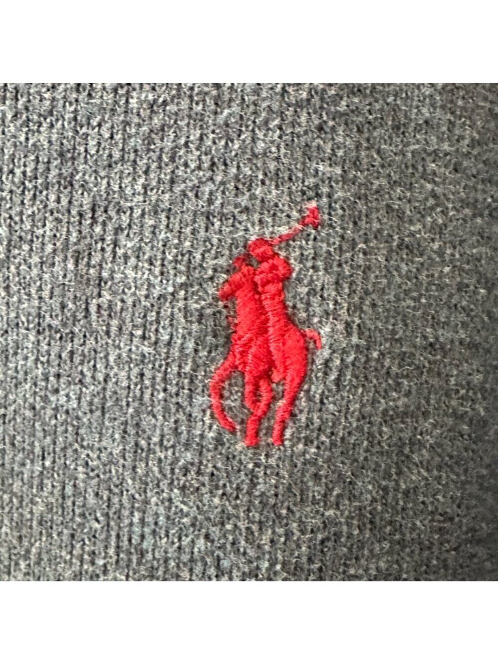 Polo Ralph Lauren Mens Blue Cotton 1/4 Zip Pullover Sweater XL - Picture 5 of 6